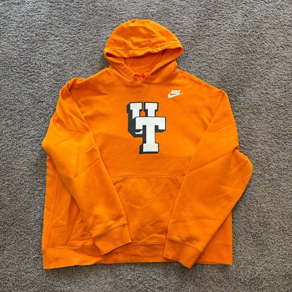 Nike Tennessee Volunteers Vault Block Pullover Hoodie Sweatshirt Orange Sz 2XL